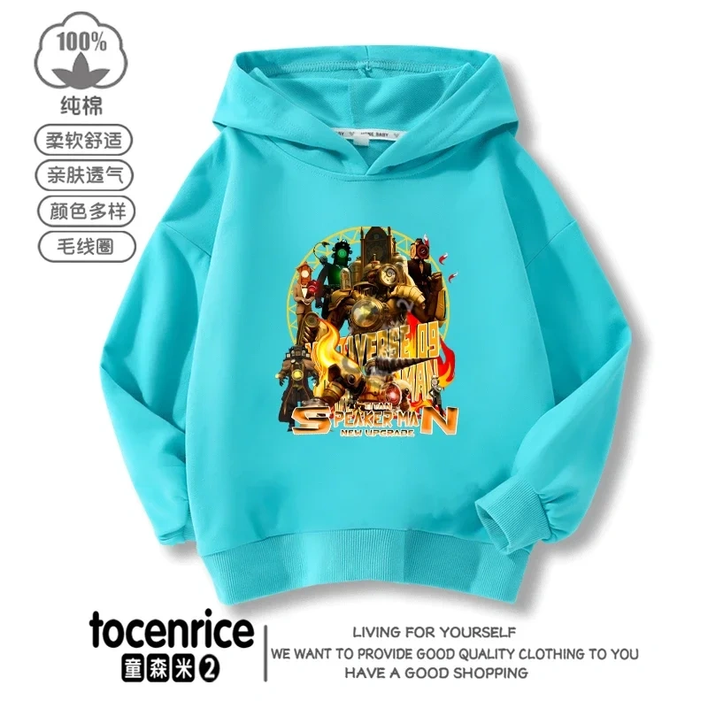New Game Skibidi Toilet Print Hoodies Funny Speakerman Sweatshirts Tops Long Sleeve Boys Girls Pullover Casual Children Clothing