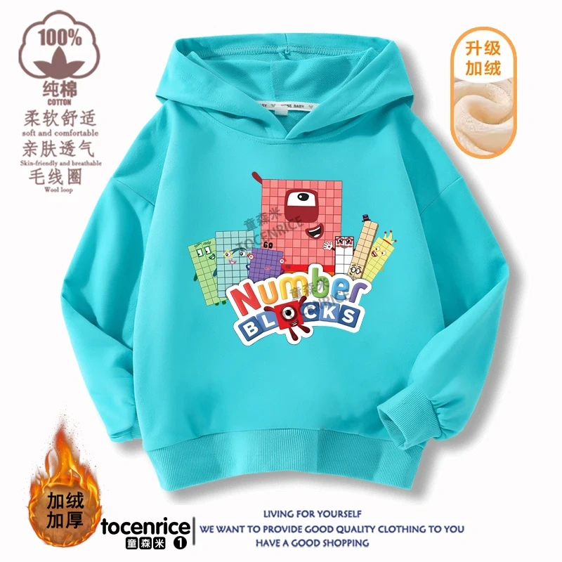 Children's Clothing Game Numberblocks Hoodies Kids Pullover Casual Kids Sweatshirt Boy Girl Autumn Long Sleeve Hoodie Streetwear