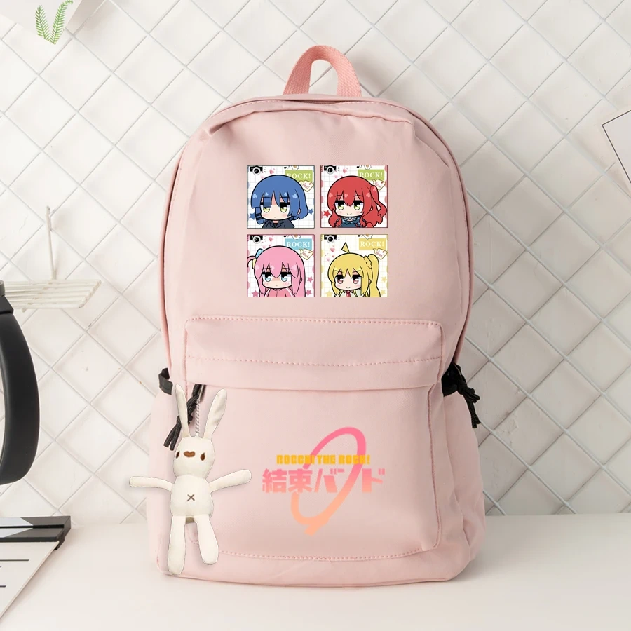 Anime Bocchi The Rock Backpack Machila Student School Bag Cosplay Gotoh Hitori Shoulder Laptop Travel Backpacks For Kids Teens