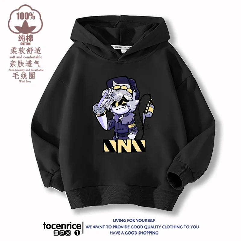 MURDER DRONES N Hoodie Boys Girls Sweatshirt Cartoon Hip Hop Long-sleeved Casual Chirldren Pullovers Children Sportwear