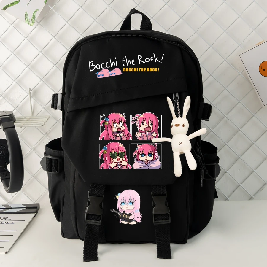 Anime Bocchi The Rock Backpack Machila Student School Bag Cosplay Gotoh Hitori Shoulder Laptop Travel Backpacks For Kids Teens