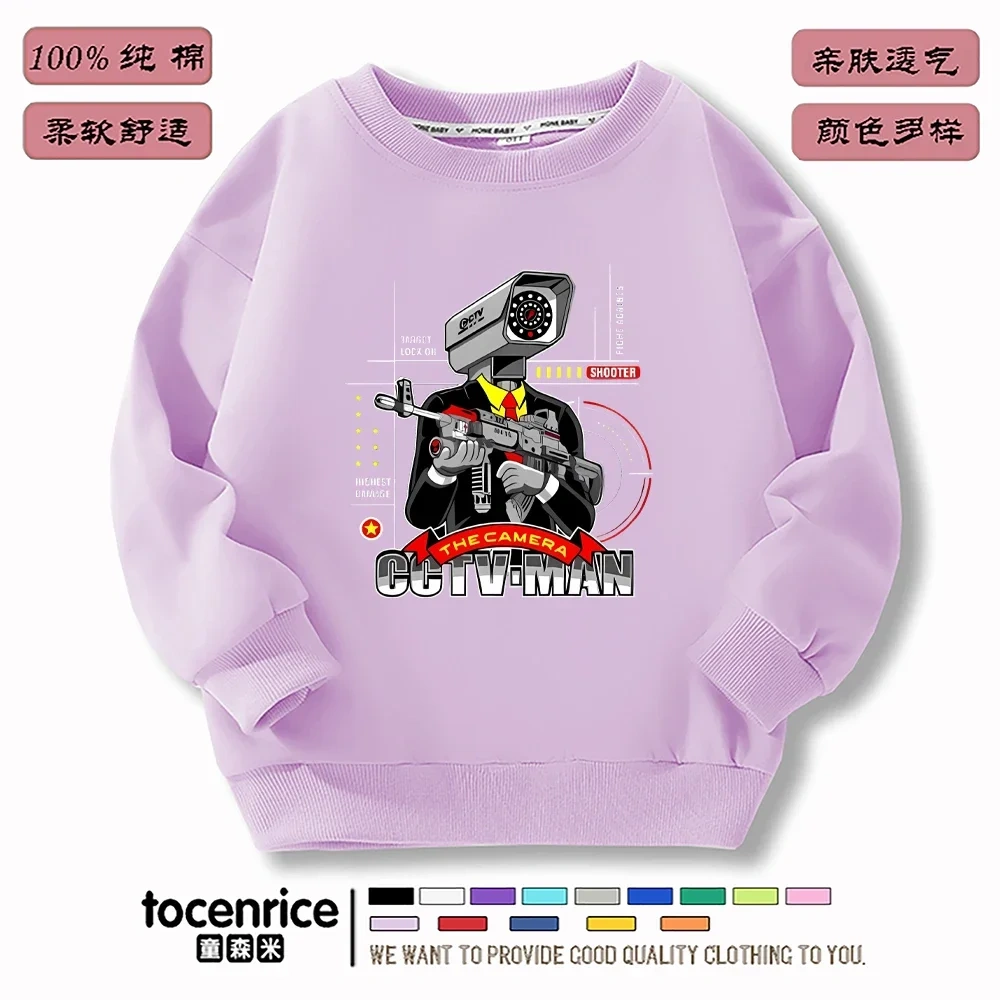 Game Skibidi Toilet Hoodies Print Sweatshirts Men Women Hooded Oversize Hoodie Fashion Kids Pullover long sleeves Sweatshirts