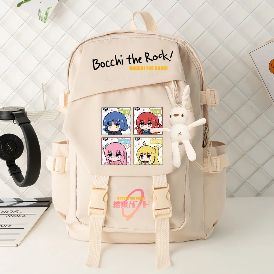Anime Bocchi The Rock Backpack Machila Student School Bag Cosplay Gotoh Hitori Shoulder Laptop Travel Backpacks For Kids Teens
