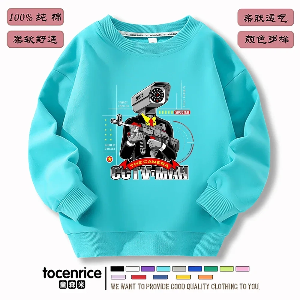 Game Skibidi Toilet Hoodies Print Sweatshirts Men Women Hooded Oversize Hoodie Fashion Kids Pullover long sleeves Sweatshirts