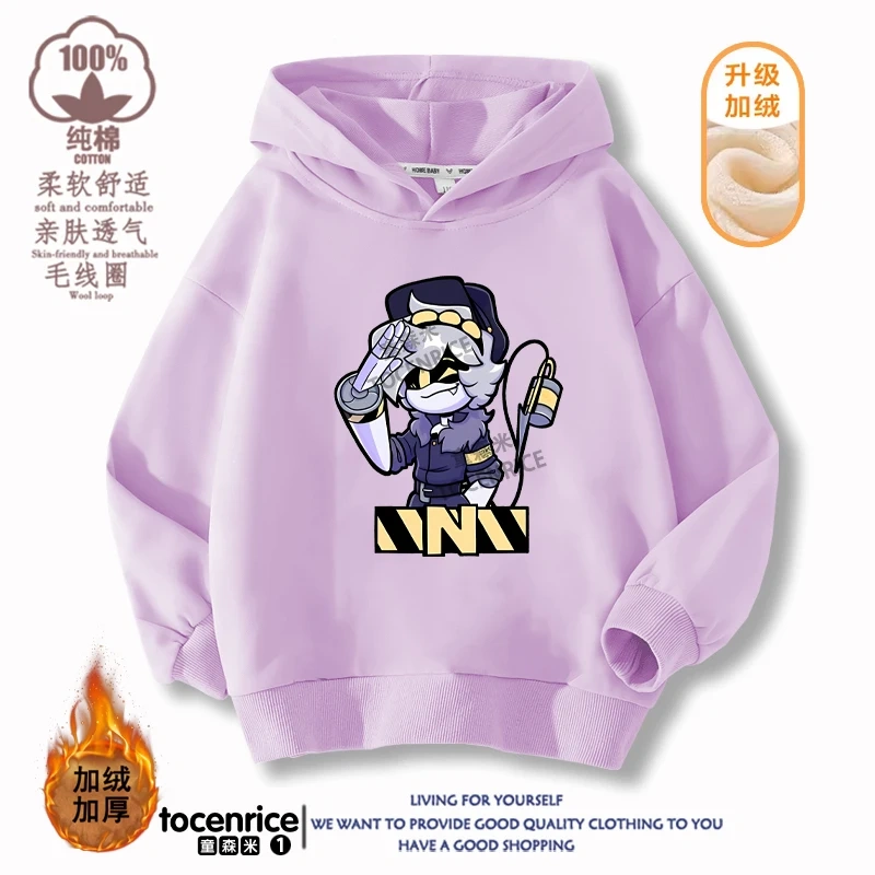 MURDER DRONES N Hoodie Boys Girls Sweatshirt Cartoon Hip Hop Long-sleeved Casual Chirldren Pullovers Children Sportwear