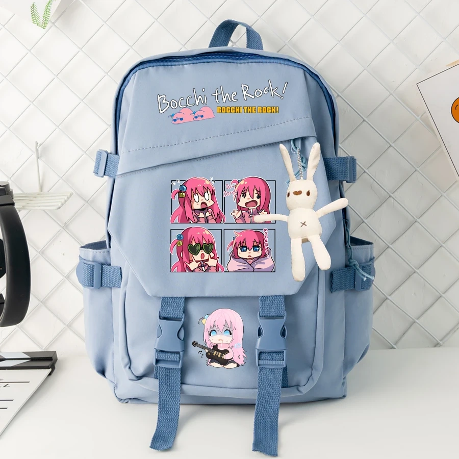 Anime Bocchi The Rock Backpack Machila Student School Bag Cosplay Gotoh Hitori Shoulder Laptop Travel Backpacks For Kids Teens
