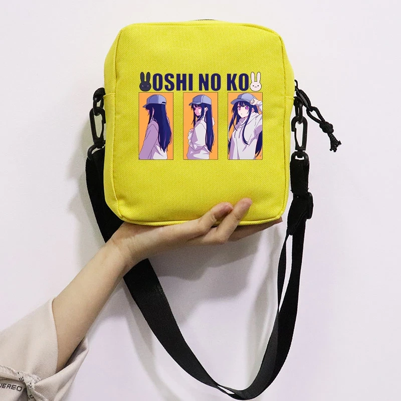 Anime Oshi No Ko Printing School Bag Peripheral Oblique Bag Small Square Bag One Shoulder Oblique Backpack for Boy and Girls