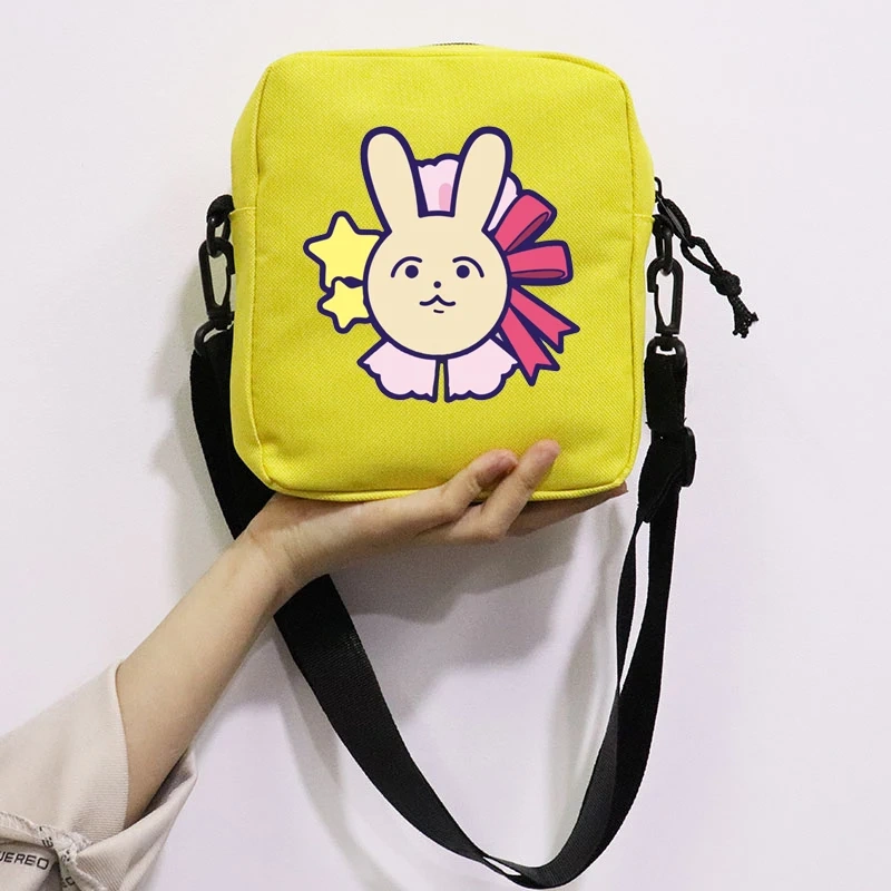 Anime Oshi No Ko Printing School Bag Peripheral Oblique Bag Small Square Bag One Shoulder Oblique Backpack for Boy and Girls