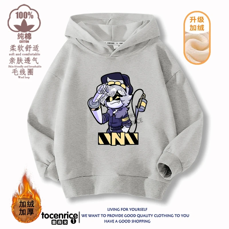 MURDER DRONES N Hoodie Boys Girls Sweatshirt Cartoon Hip Hop Long-sleeved Casual Chirldren Pullovers Children Sportwear