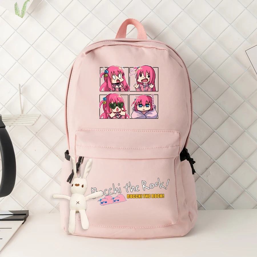 Anime Bocchi The Rock Backpack Machila Student School Bag Cosplay Gotoh Hitori Shoulder Laptop Travel Backpacks For Kids Teens