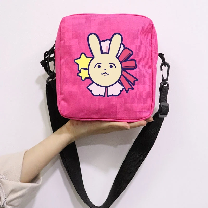 Anime Oshi No Ko Printing School Bag Peripheral Oblique Bag Small Square Bag One Shoulder Oblique Backpack for Boy and Girls