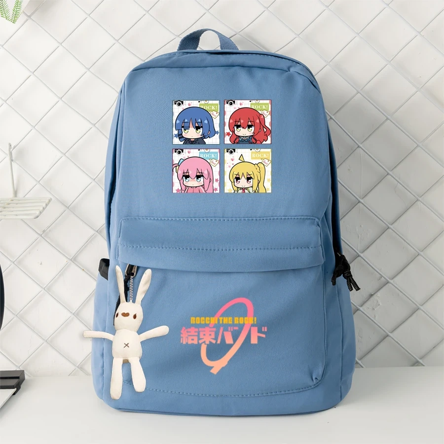 Anime Bocchi The Rock Backpack Machila Student School Bag Cosplay Gotoh Hitori Shoulder Laptop Travel Backpacks For Kids Teens