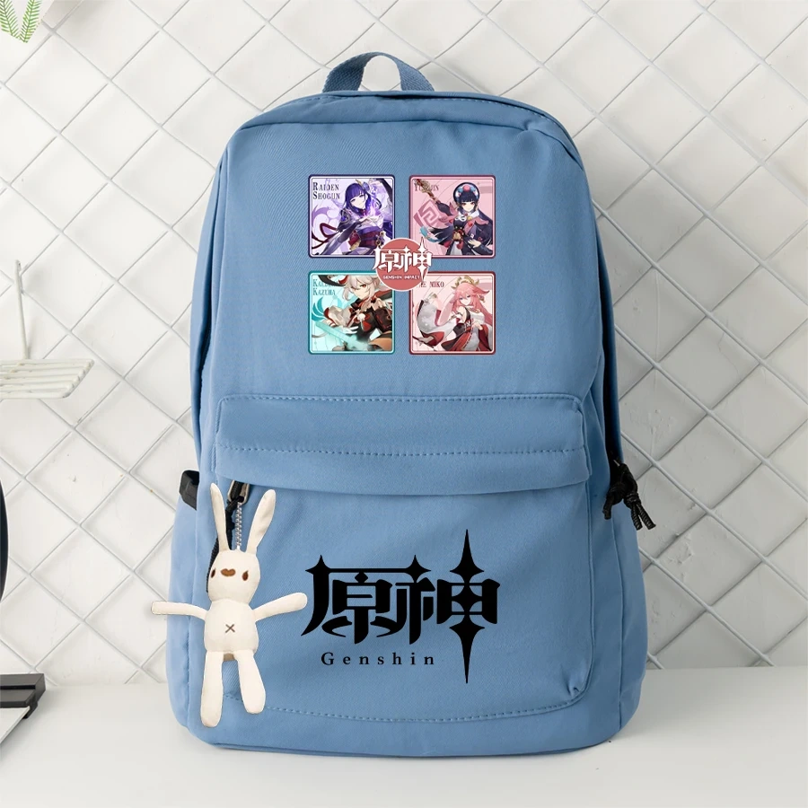 Genshin Impact Backpack Machila Student School Bag Cosplay Gotoh Hitori Shoulder Laptop Travel Backpacks for Kids Teens