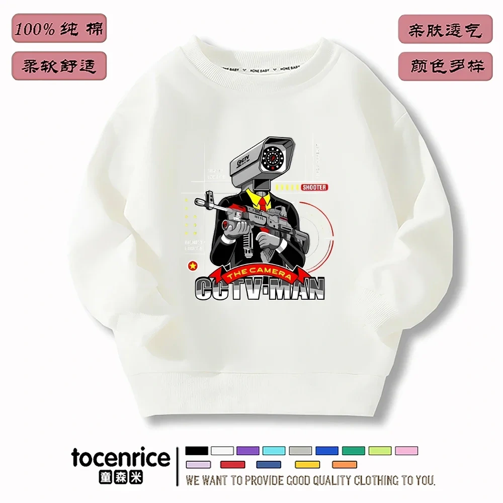 Game Skibidi Toilet Hoodies Print Sweatshirts Men Women Hooded Oversize Hoodie Fashion Kids Pullover long sleeves Sweatshirts