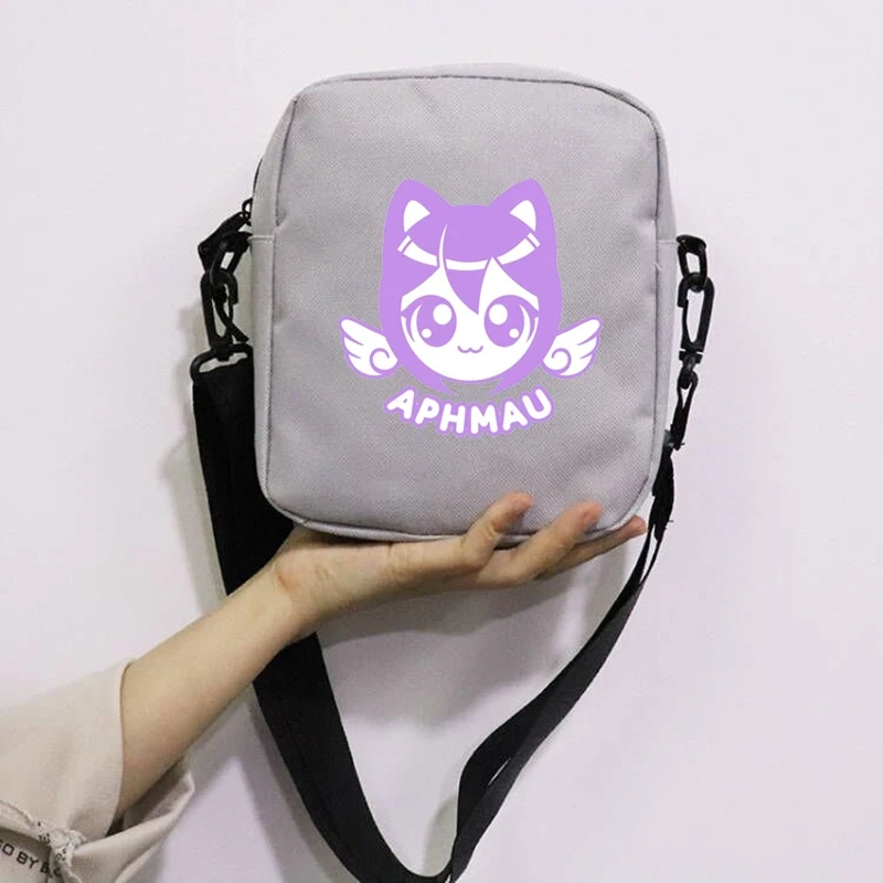 Cartoon Cute Aphmau School Bag Peripheral Oblique Bag Small Square Bag One Shoulder Oblique Backpack for Boy and Girls