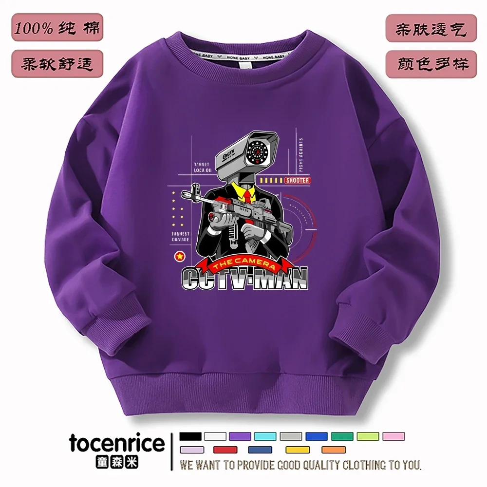 Game Skibidi Toilet Hoodies Print Sweatshirts Men Women Hooded Oversize Hoodie Fashion Kids Pullover long sleeves Sweatshirts
