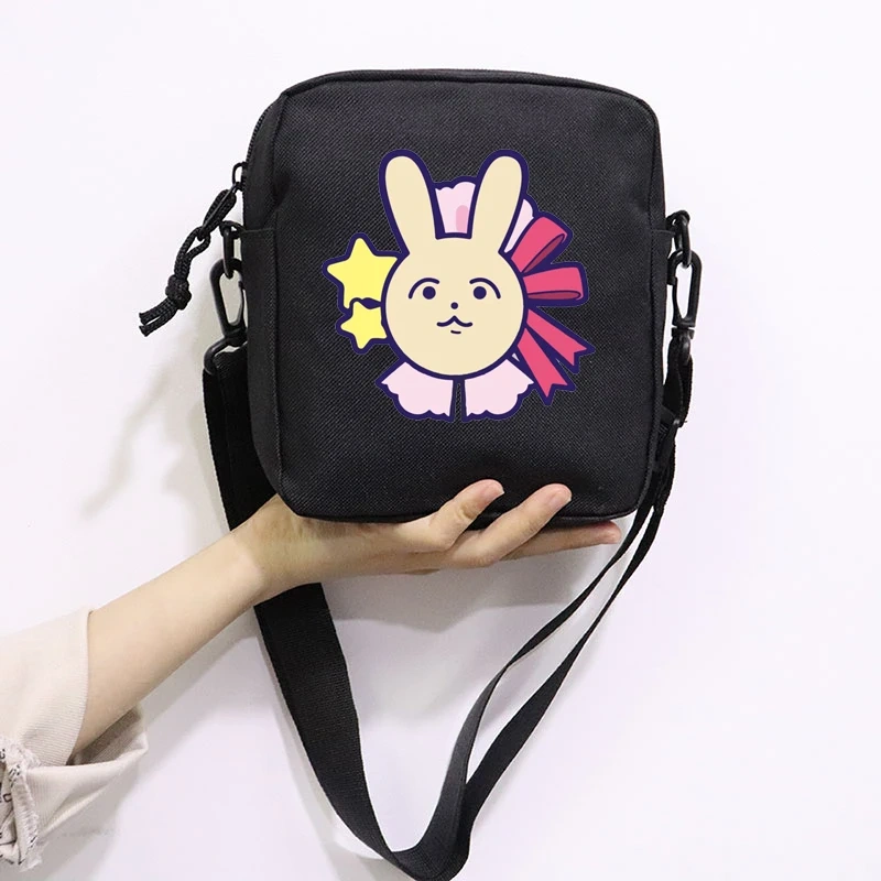 Anime Oshi No Ko Printing School Bag Peripheral Oblique Bag Small Square Bag One Shoulder Oblique Backpack for Boy and Girls