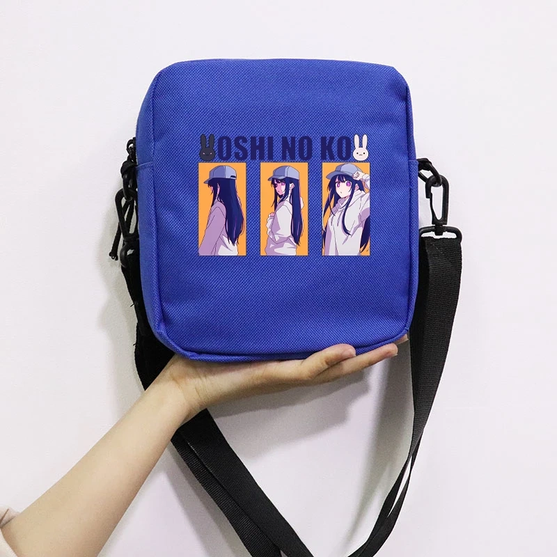 Anime Oshi No Ko Printing School Bag Peripheral Oblique Bag Small Square Bag One Shoulder Oblique Backpack for Boy and Girls