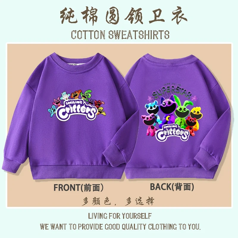 Playtime Chapter 3 The Smiling Critters Hoodie Unique Sweatshirt Clothes Boys Girls Hoody Harajuku Sweatshirts Cosplay Pullover