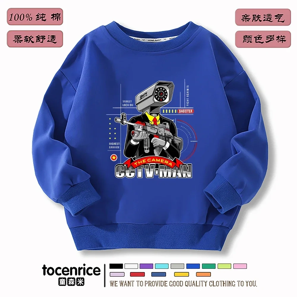Game Skibidi Toilet Hoodies Print Sweatshirts Men Women Hooded Oversize Hoodie Fashion Kids Pullover long sleeves Sweatshirts