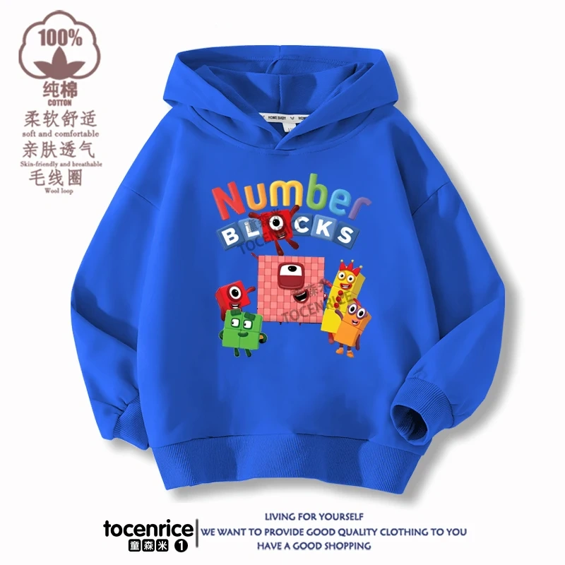 Children's Clothing Game Numberblocks Hoodies Kids Pullover Casual Kids Sweatshirt Boy Girl Autumn Long Sleeve Hoodie Streetwear