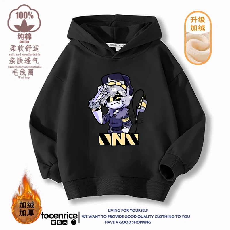 MURDER DRONES N Hoodie Boys Girls Sweatshirt Cartoon Hip Hop Long-sleeved Casual Chirldren Pullovers Children Sportwear