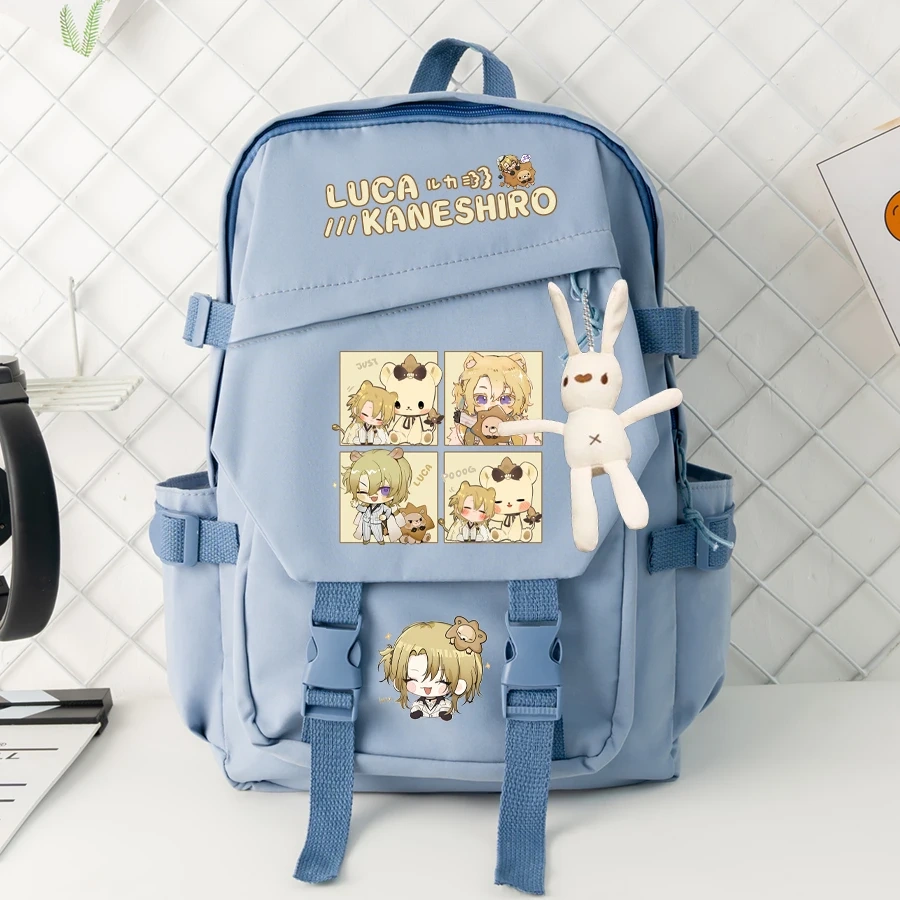 Anime Vtuber Luca Backpack Casual Women Men Backpack Teenage Girl Boys School Bag Bag Pack Travel Bags Mochilas