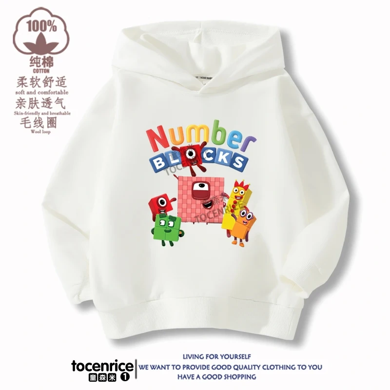 Children's Clothing Game Numberblocks Hoodies Kids Pullover Casual Kids Sweatshirt Boy Girl Autumn Long Sleeve Hoodie Streetwear