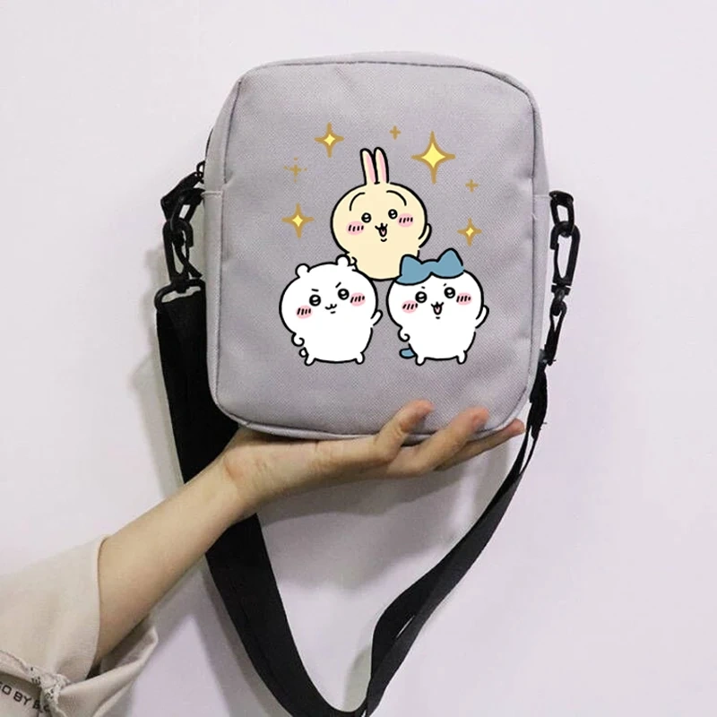 Cartoon Cute Chiikawa School Bag Peripheral Oblique Bag Small Square Bag One Shoulder Oblique Backpack for Boy and Girls