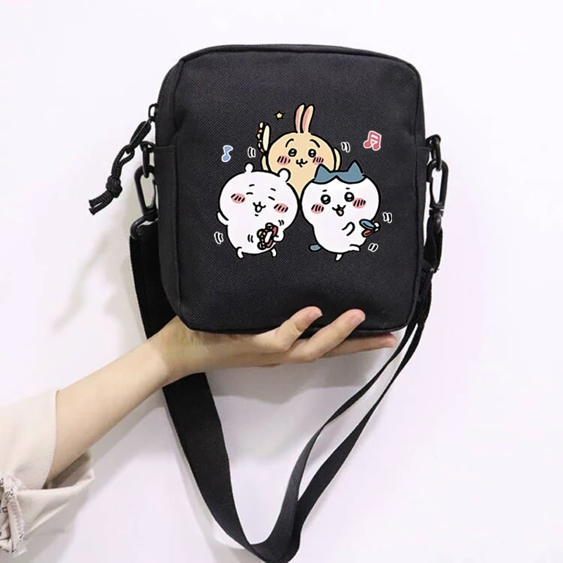 Cartoon Cute Chiikawa School Bag Peripheral Oblique Bag Small Square Bag One Shoulder Oblique Backpack for Boy and Girls