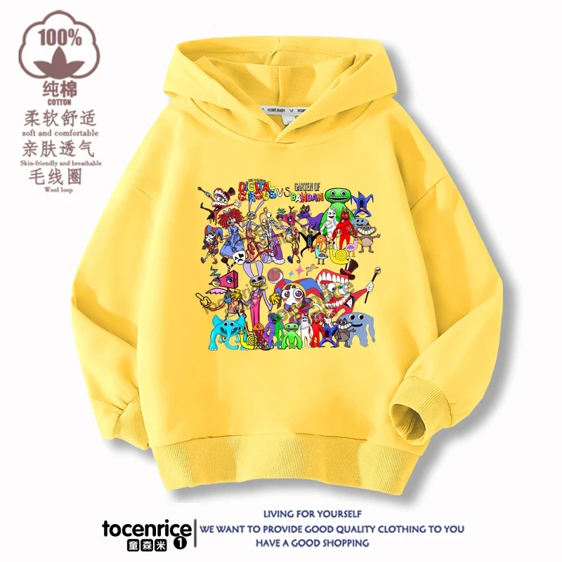 Game The Amazing Digital Circus Jax Pomni Kids Funny Hoodie Children's Clothing Jacket Kids Clothes Boys Girls Sweatshirt