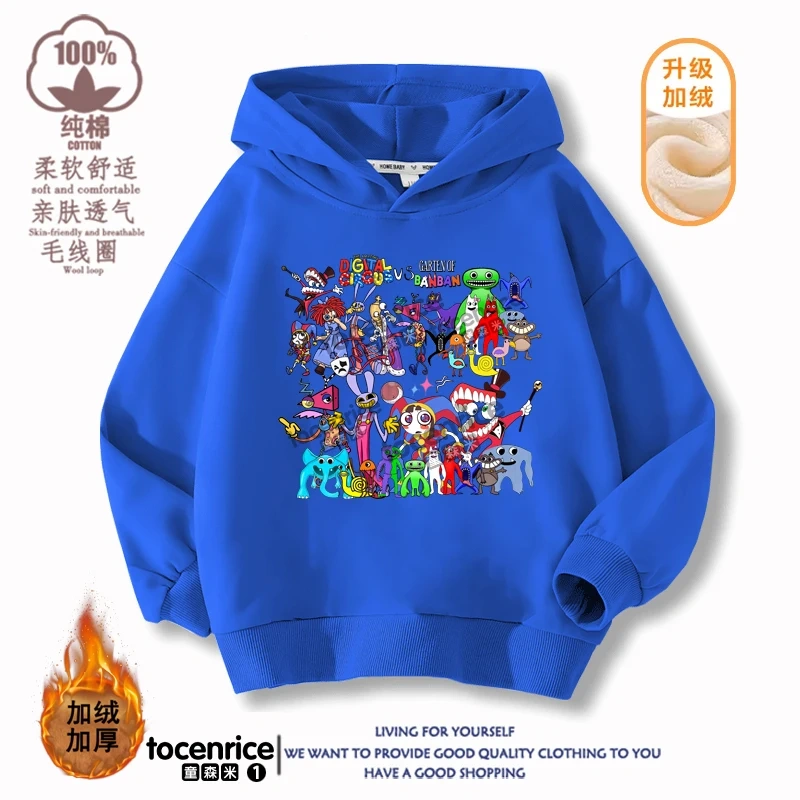 Game The Amazing Digital Circus Jax Pomni Kids Funny Hoodie Children's Clothing Jacket Kids Clothes Boys Girls Sweatshirt