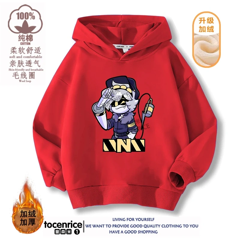 MURDER DRONES N Hoodie Boys Girls Sweatshirt Cartoon Hip Hop Long-sleeved Casual Chirldren Pullovers Children Sportwear