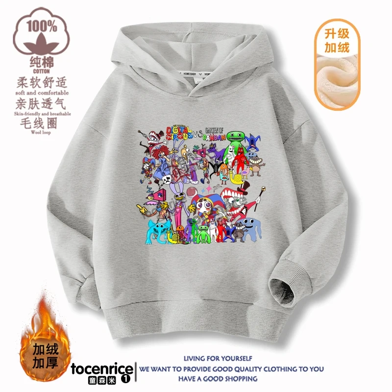 Game The Amazing Digital Circus Jax Pomni Kids Funny Hoodie Children's Clothing Jacket Kids Clothes Boys Girls Sweatshirt