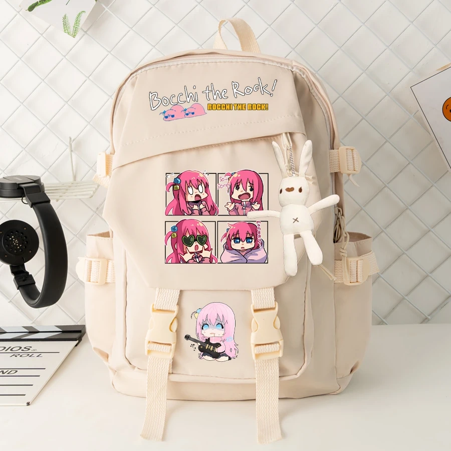 Anime Bocchi The Rock Backpack Machila Student School Bag Cosplay Gotoh Hitori Shoulder Laptop Travel Backpacks For Kids Teens