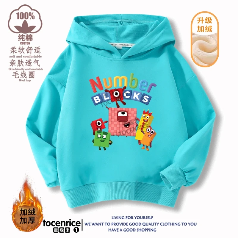 Children's Clothing Game Numberblocks Hoodies Kids Pullover Casual Kids Sweatshirt Boy Girl Autumn Long Sleeve Hoodie Streetwear