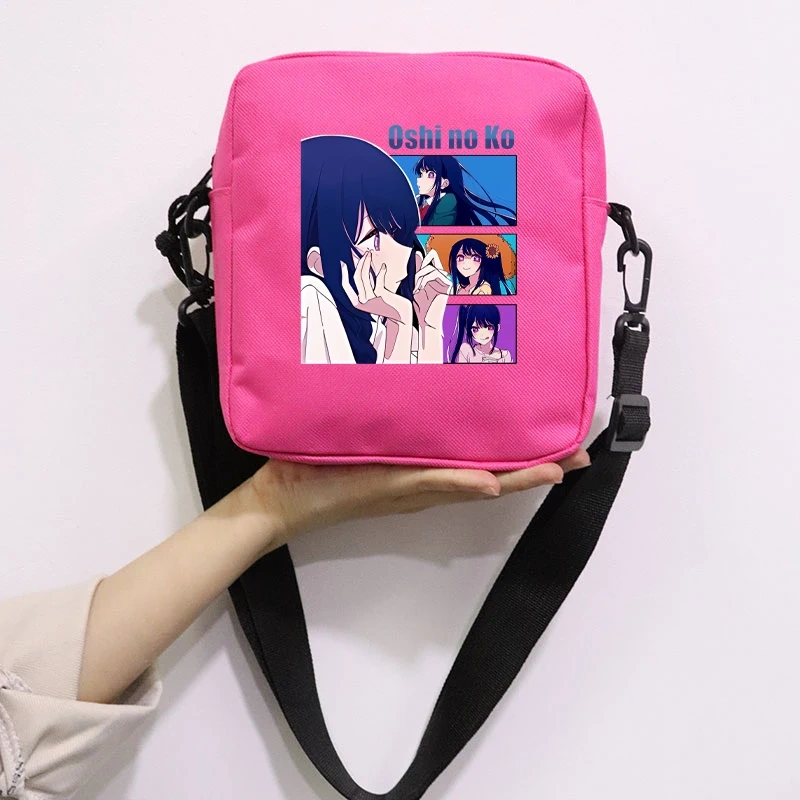 Anime Oshi No Ko Printing School Bag Peripheral Oblique Bag Small Square Bag One Shoulder Oblique Backpack for Boy and Girls