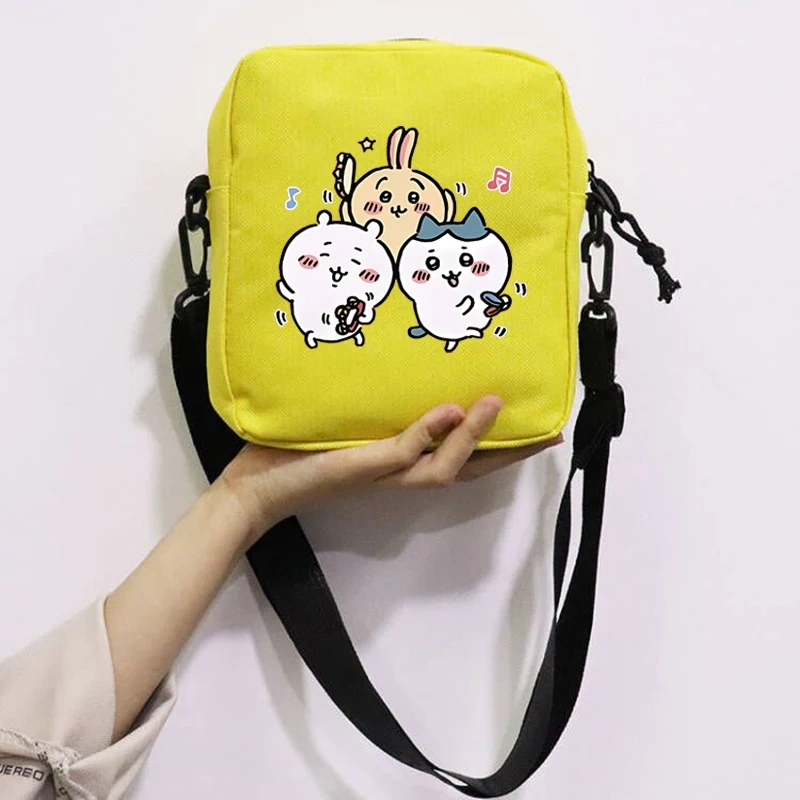 Cartoon Cute Chiikawa School Bag Peripheral Oblique Bag Small Square Bag One Shoulder Oblique Backpack for Boy and Girls