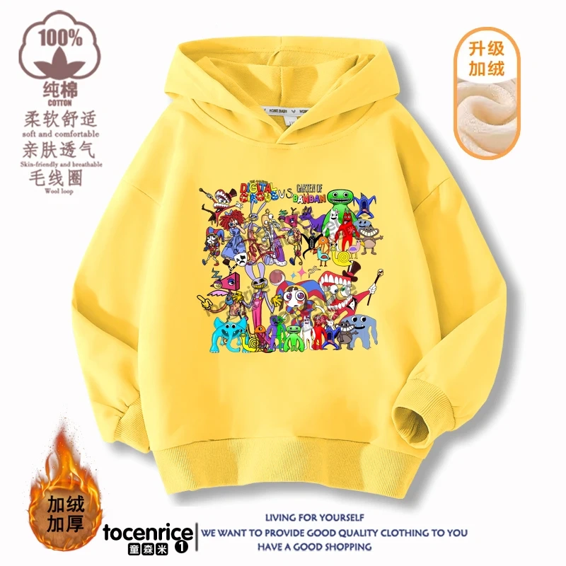 Game The Amazing Digital Circus Jax Pomni Kids Funny Hoodie Children's Clothing Jacket Kids Clothes Boys Girls Sweatshirt