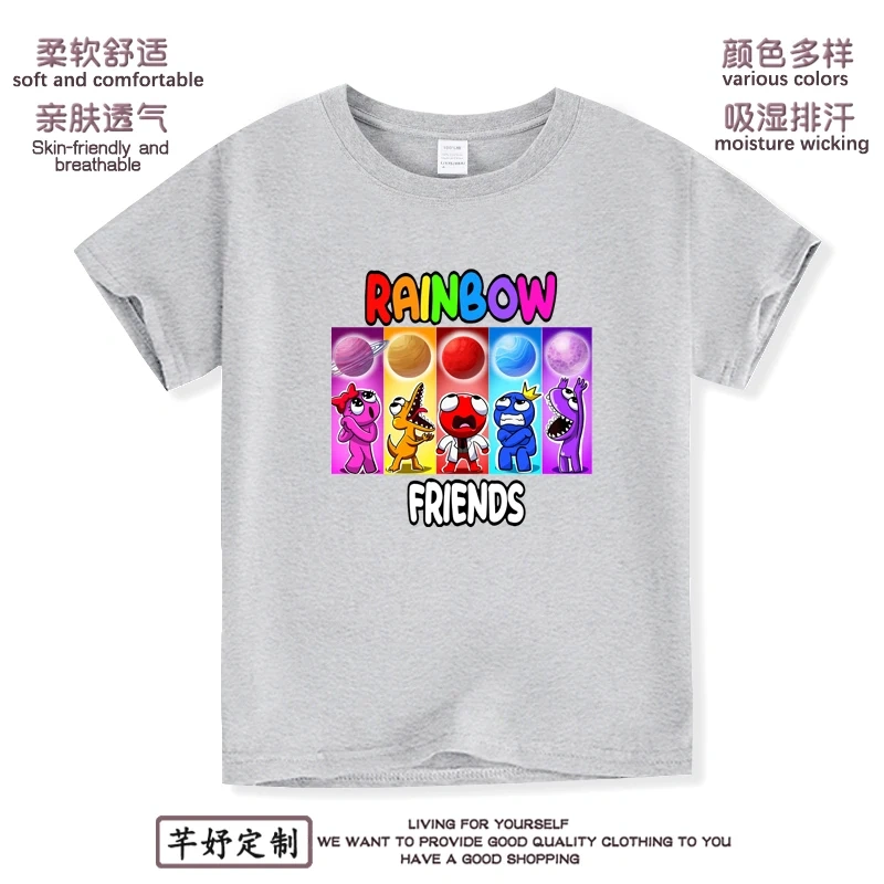 Anime Kuromi  Melody cartoon Summer Kids T-Shirt Kawaii Girls Tees Short Sleeve Boys Tops Casual Children Clothes