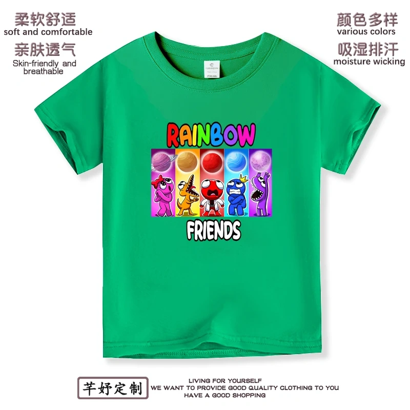 Anime Kuromi  Melody cartoon Summer Kids T-Shirt Kawaii Girls Tees Short Sleeve Boys Tops Casual Children Clothes