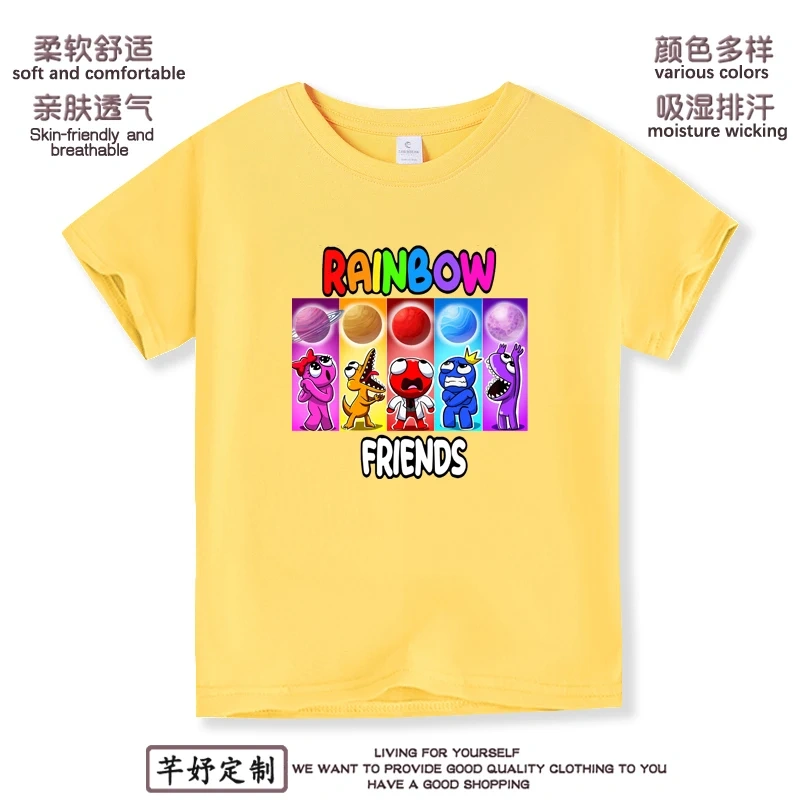Anime Kuromi  Melody cartoon Summer Kids T-Shirt Kawaii Girls Tees Short Sleeve Boys Tops Casual Children Clothes