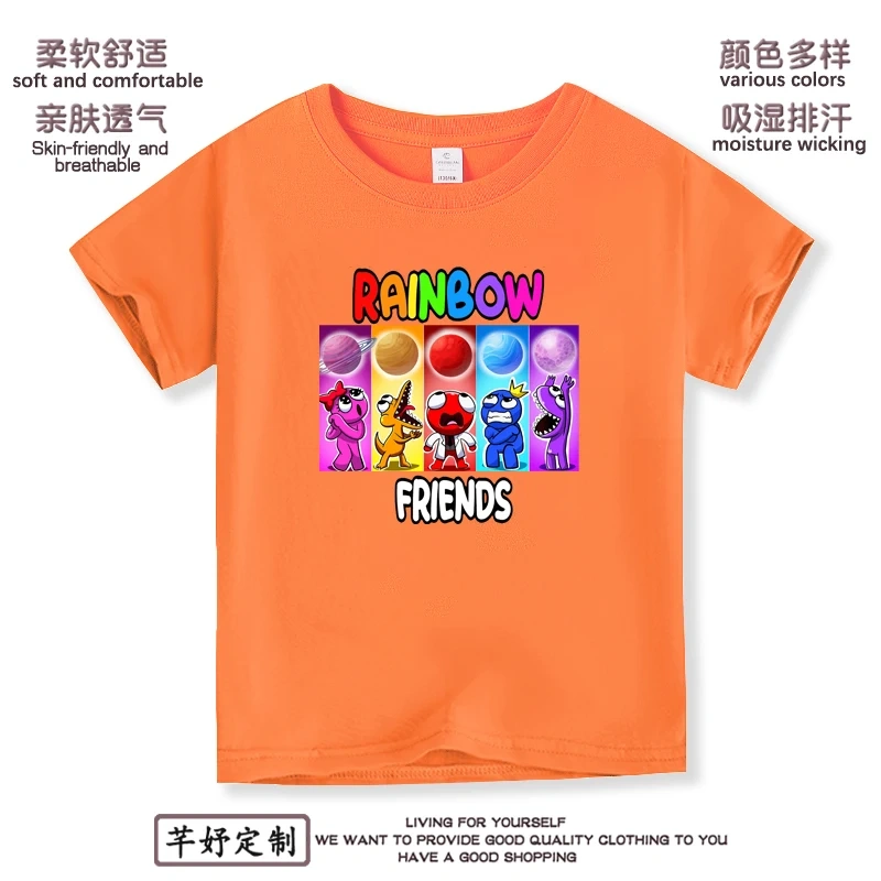 Anime Kuromi  Melody cartoon Summer Kids T-Shirt Kawaii Girls Tees Short Sleeve Boys Tops Casual Children Clothes