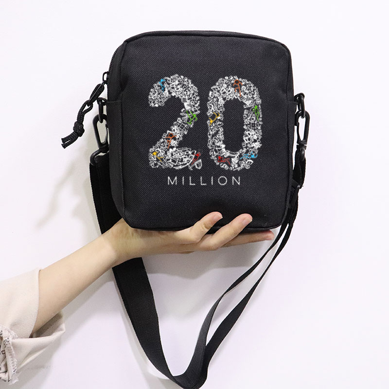 The Amazing Digital Circus School Bag Peripheral Oblique Bag Small Square Bag One Shoulder Oblique Backpack for Boy and Girls