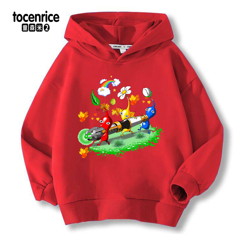 Game Pikmin 4 Kids Funny Hoodie Children's Clothing Jacket Kids Clothes Boys Girls Sweatshirt Boys Clothes
