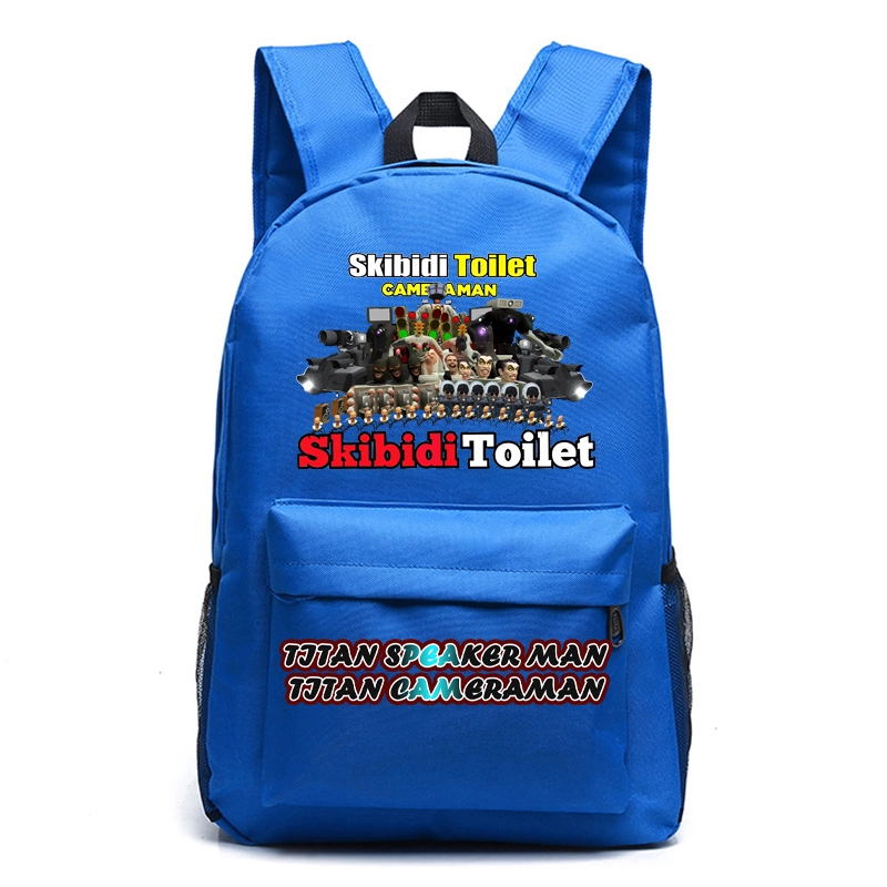 Skibidi Toilet Campus Student Class  Backpack Backpack Children's Backpack Schoolbag Boys and Girls