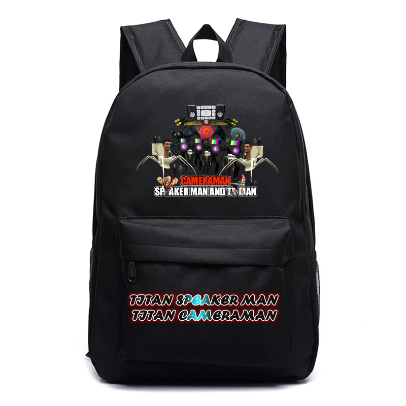 Skibidi Toilet Campus Student Class  Backpack Backpack Children's Backpack Schoolbag Boys and Girls