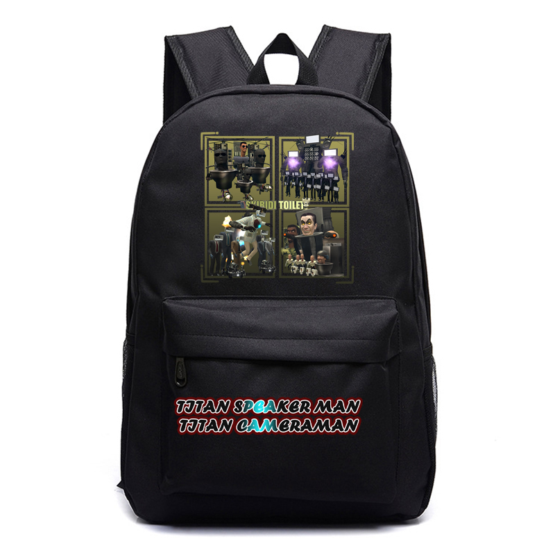 Skibidi Toilet Titan speakerman vs Titan cameraman Campus Student Class Backpack Backpack Children's Backpack Schoolbag Boys and Girls