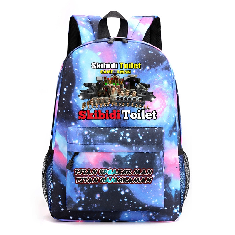 Skibidi Toilet Campus Student Class  Backpack Backpack Children's Backpack Schoolbag Boys and Girls