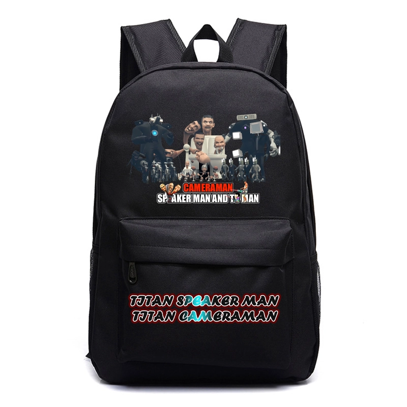 Tas Titan TV MAN Tas Ransel Anak Sekolah Titan TV MAN Skibidi Toilet - Tas Polos
